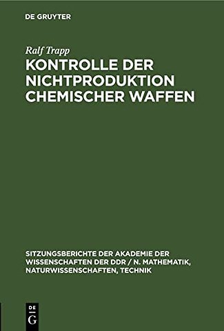 Kontrolle Der Nichtproduktion Chemischer Waffen