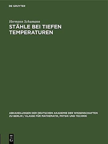 Stahle Bei Tiefen Temperaturen