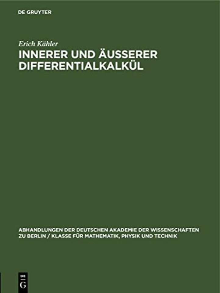 Innerer Und Ausserer Differentialkalkul