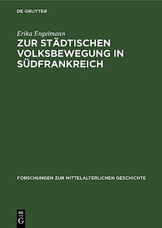 Zur Stadtischen Volksbewegung in Sudfrankreich
