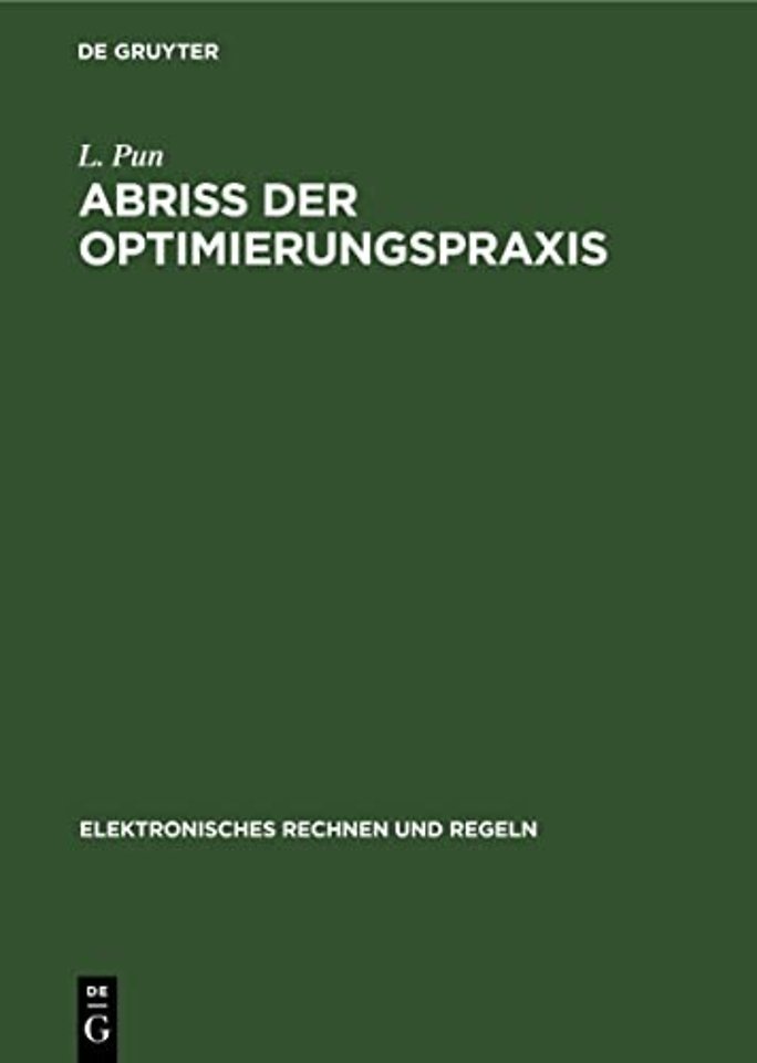 Abriss Der Optimierungspraxis