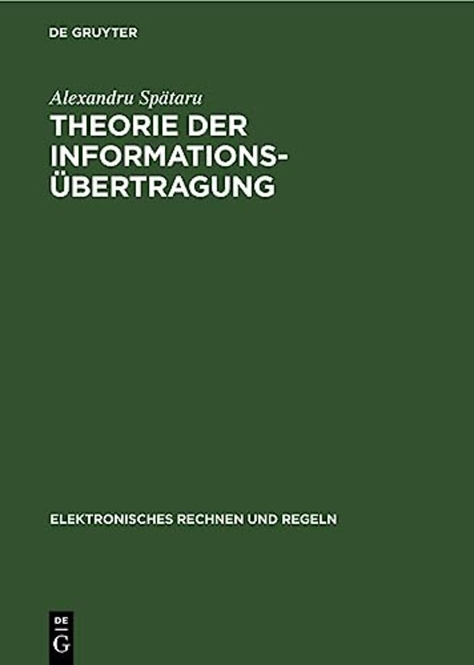 Theorie Der Informationsubertragung