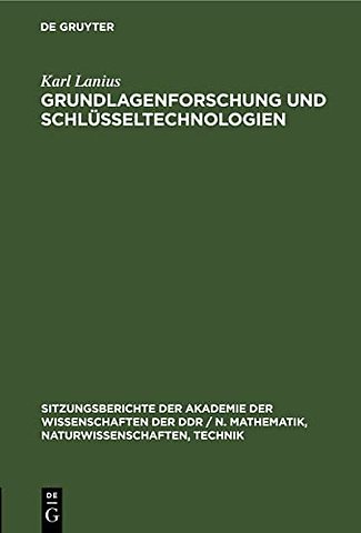 Grundlagenforschung Und Schlusseltechnologien