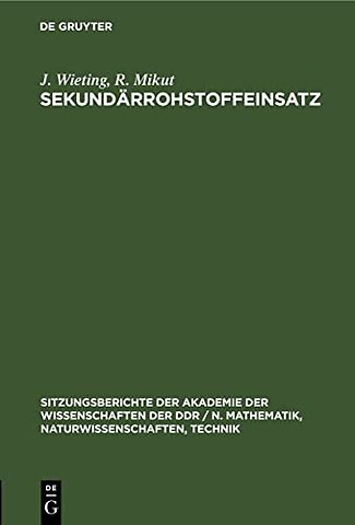 Sekundarrohstoffeinsatz