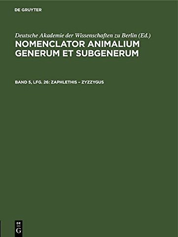 Zaphlethis - Zyzzygus