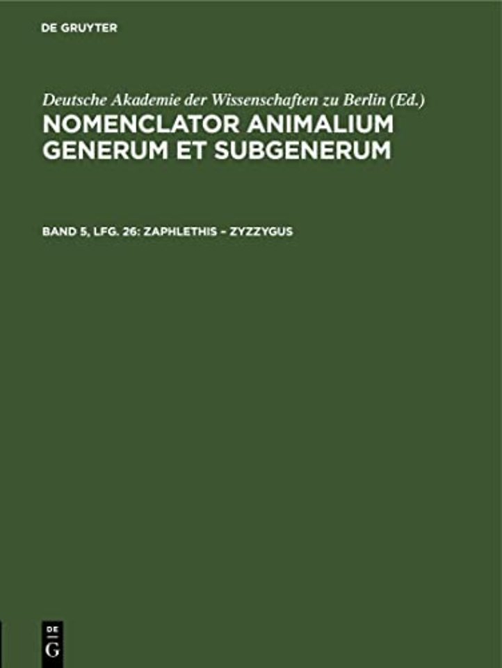 Zaphlethis - Zyzzygus