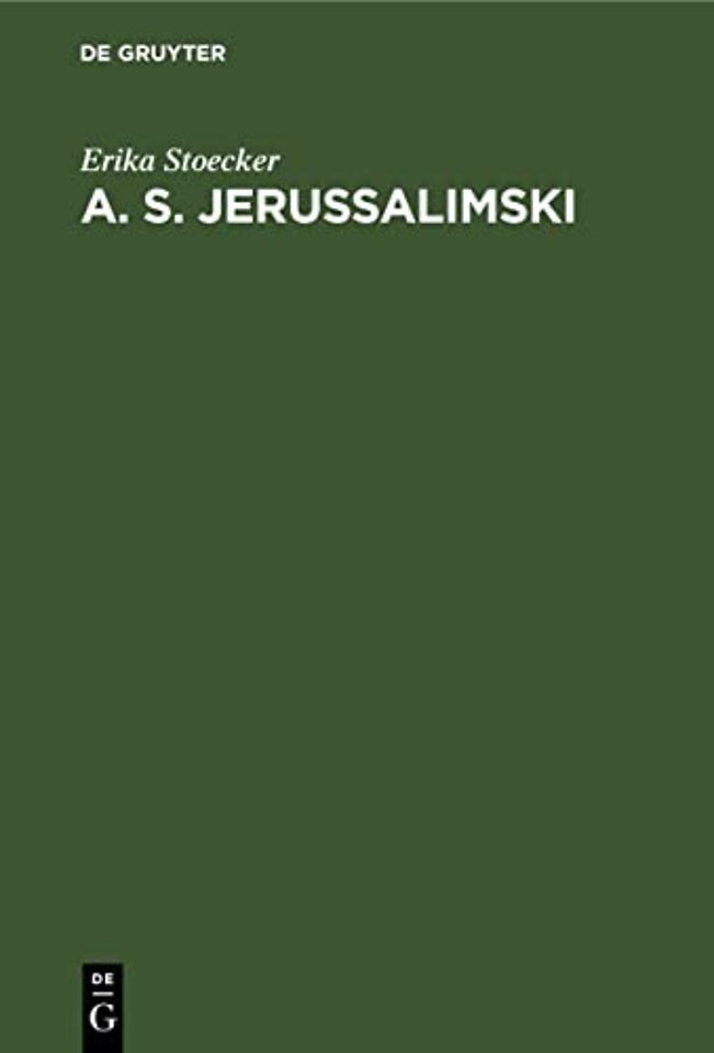 A. S. Jerussalimski – Deutsche Geschichte im Leben eines sowjetischen Historikers und Kommunisten