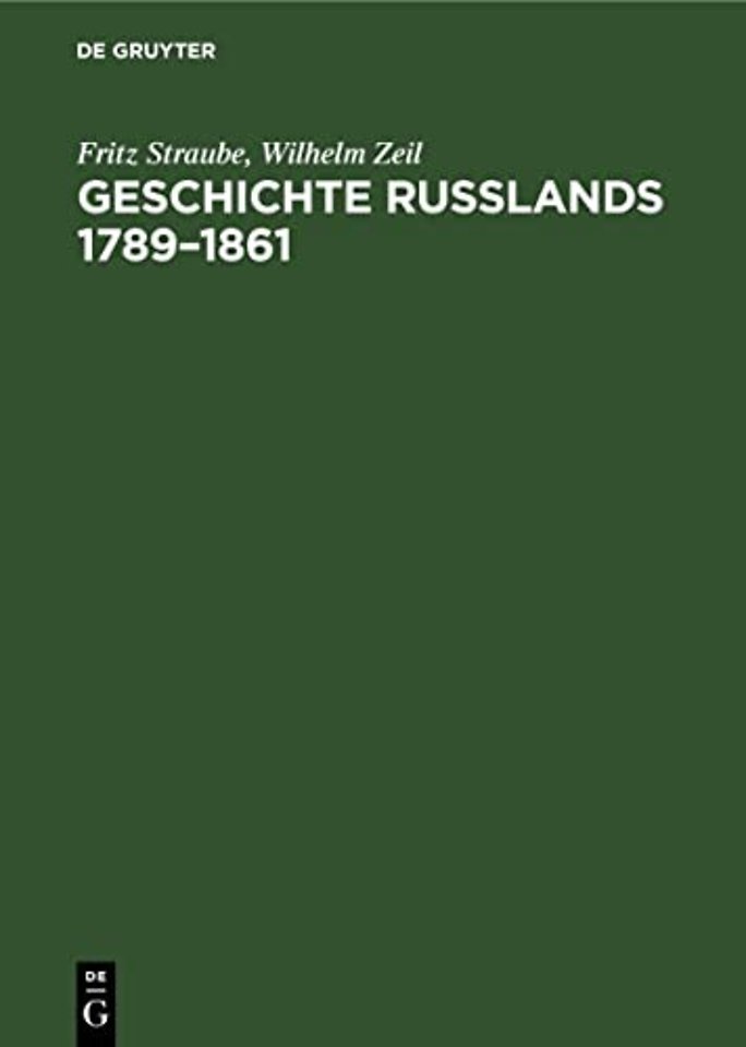 Geschichte Rußlands 1789-1861