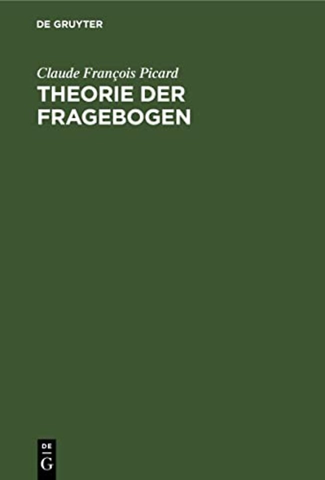 Theorie Der Fragebogen