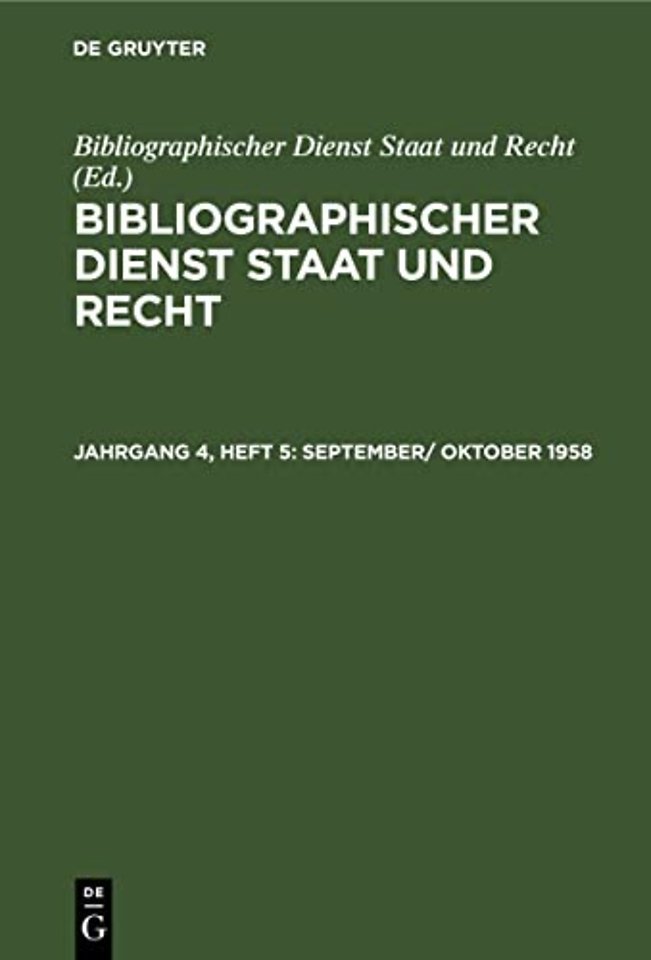 September/ Oktober 1958