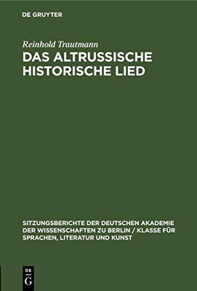 Das Altrussische Historische Lied