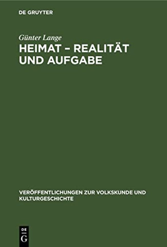 Heimat – Realität und Aufgabe – Zur marxistischen Auffasung des Heimatbegriffs