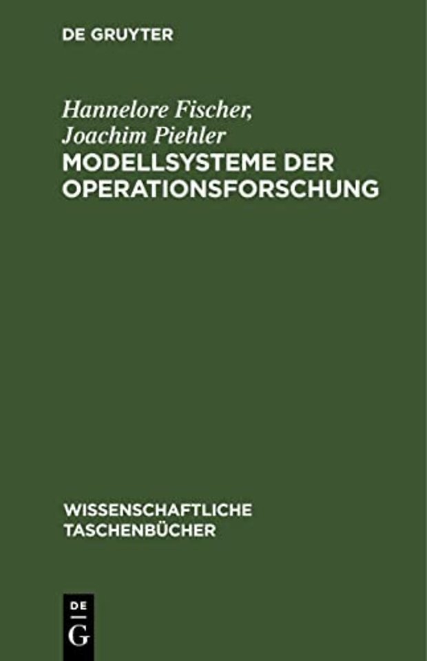 Modellsysteme Der Operationsforschung