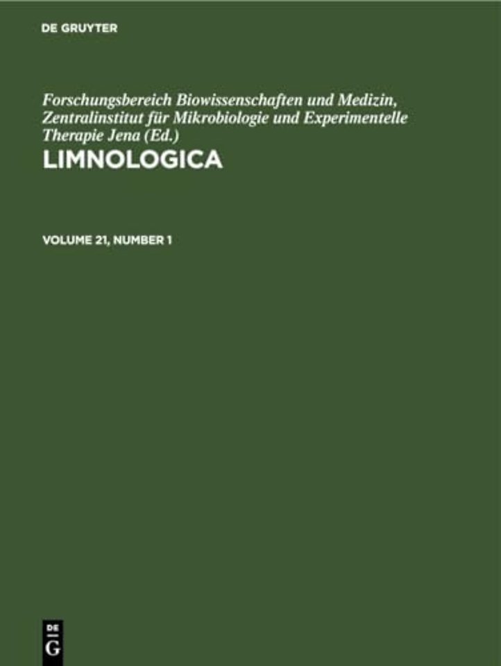 Limnologica. Volume 21, Number 1