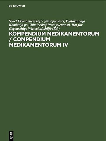 Kompendium Medikamentorum / Compendium Medikamentorum. IV.