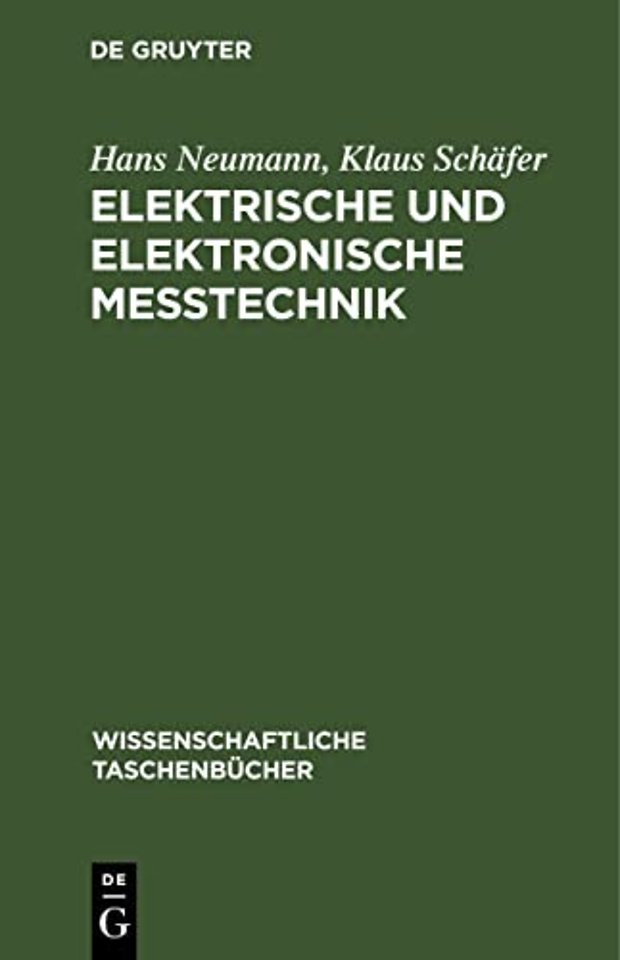 Elektrische Und Elektronische Meßtechnik