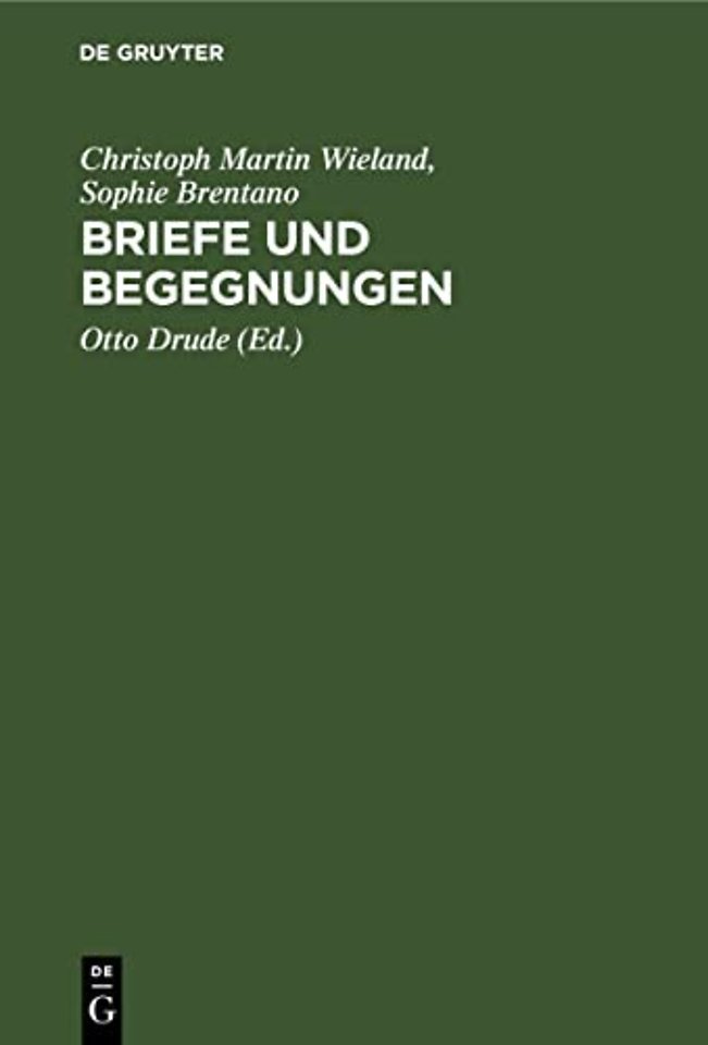Briefe Und Begegnungen