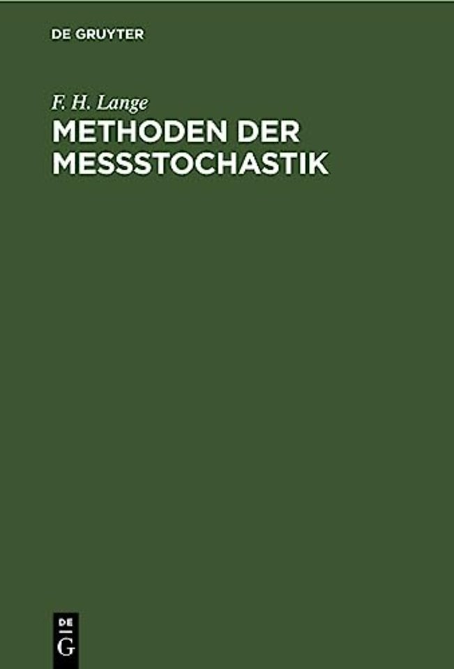 Methoden der Meβstochastik