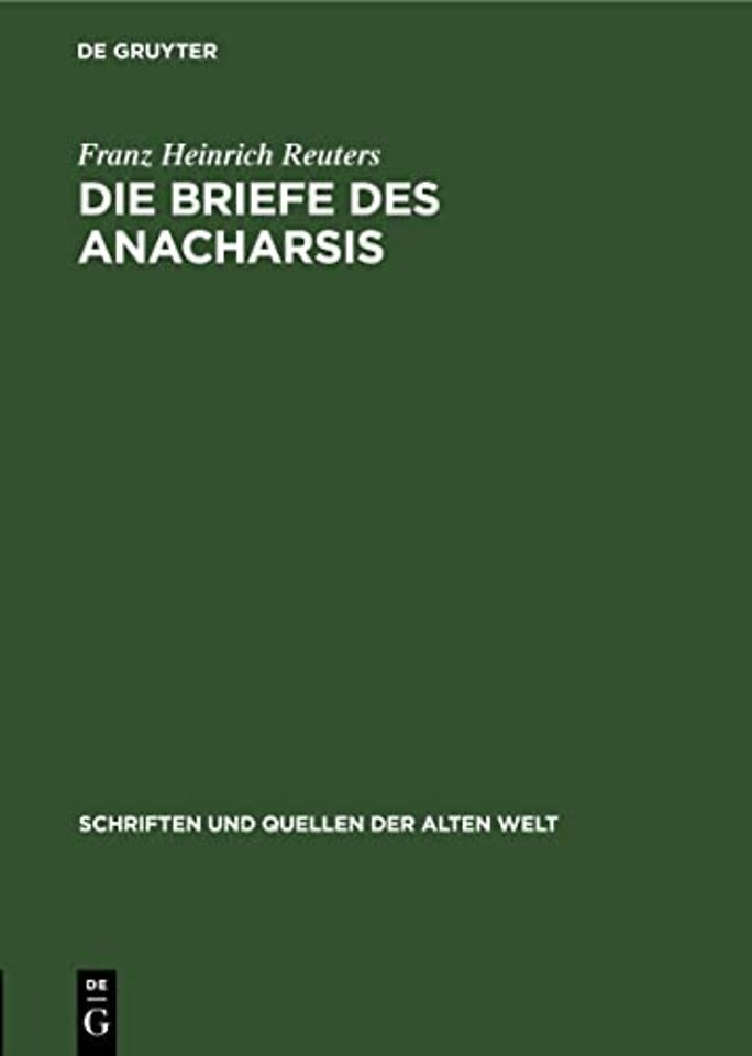 Die Briefe Des Anacharsis