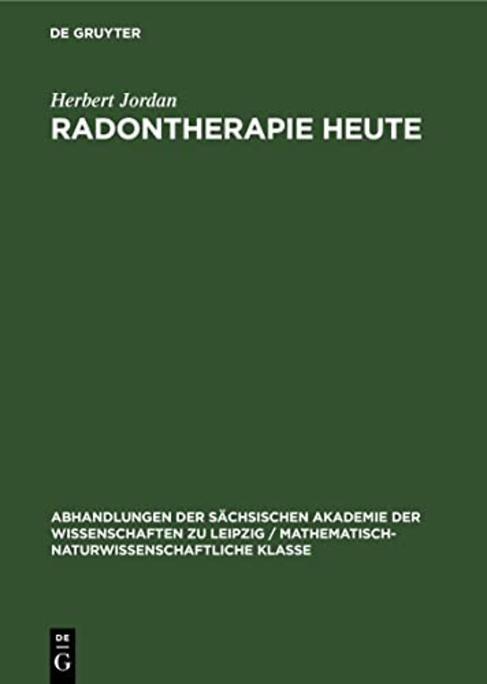 Radontherapie Heute
