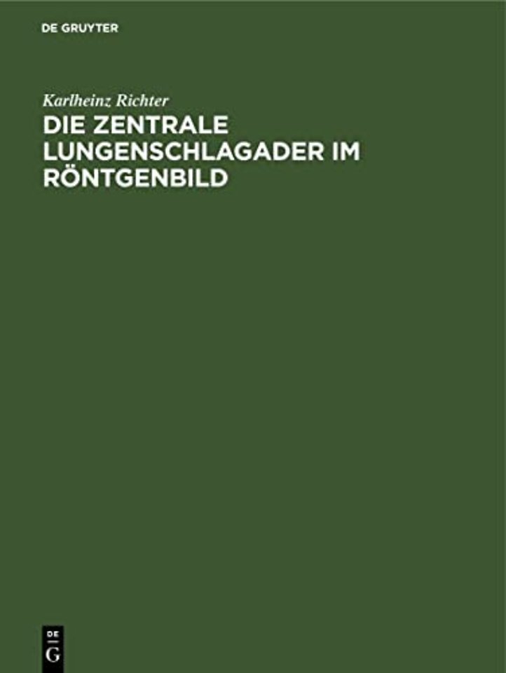Die Zentrale Lungenschlagader Im Rontgenbild