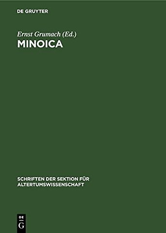 Minoica – Festschrift zum 80. Geburtstag von Johannes Sundwall