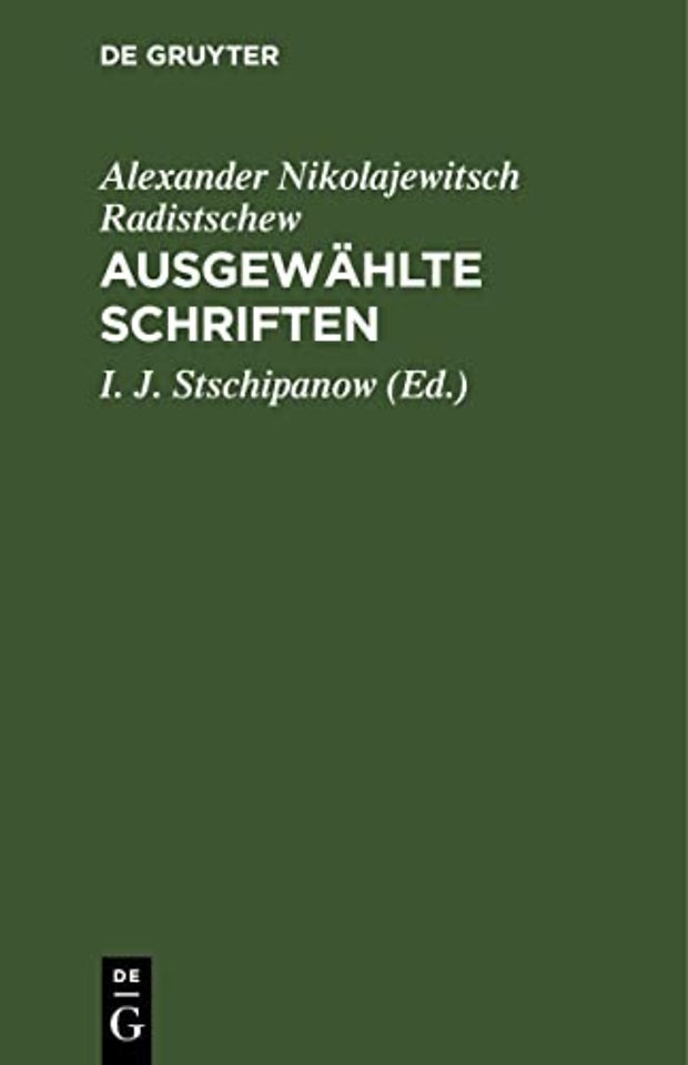Ausgewahlte Schriften