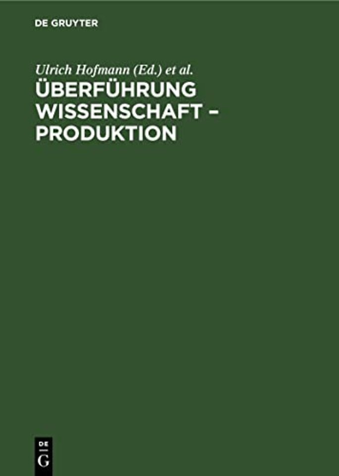 Uberfuhrung Wissenschaft - Produktion