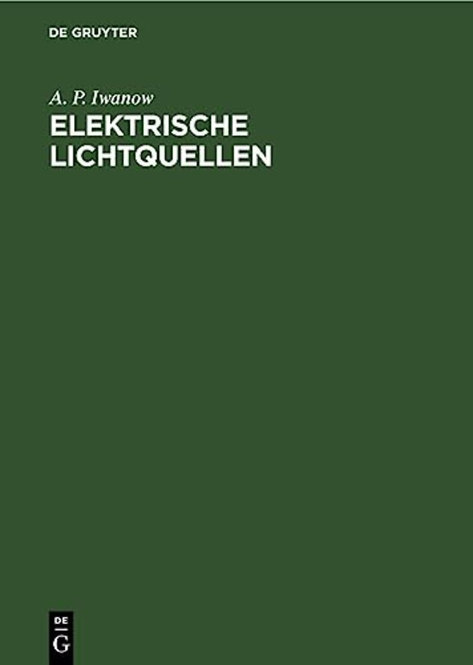 Elektrische Lichtquellen