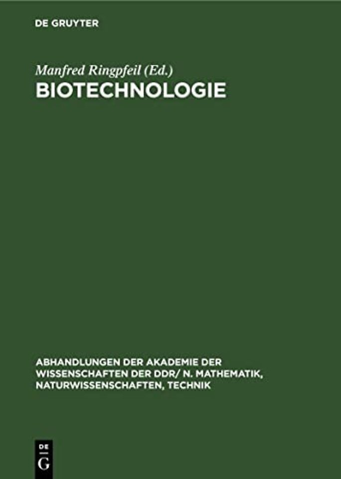 Biotechnologie – 2. Symposium der sozialistischen Länder, vom 2.–5. Dezember 1980 in Leipzig