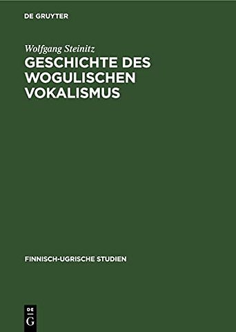 Geschichte des wogulischen Vokalismus