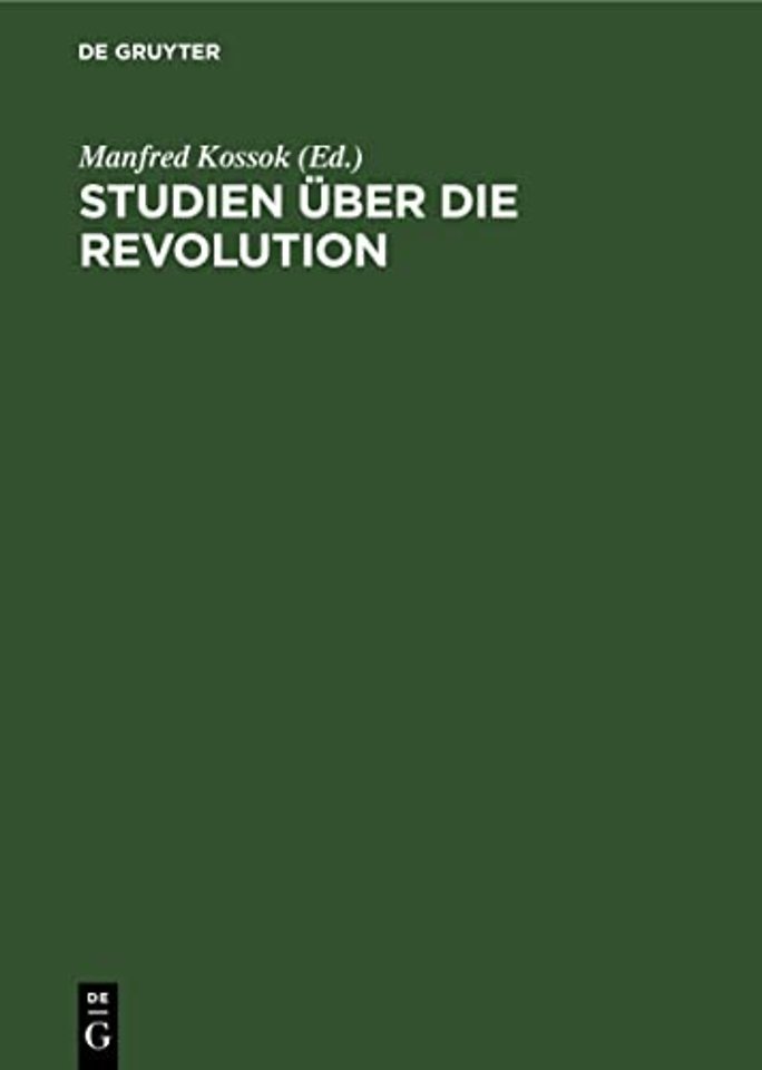Studien Uber Die Revolution