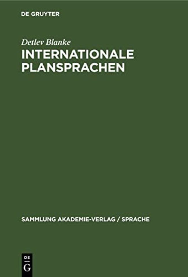 Internationale Plansprachen – Eine Einführung