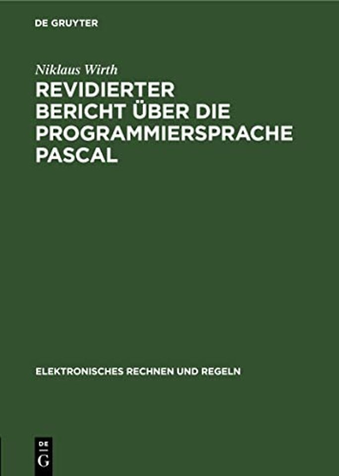 Revidierter Bericht Uber Die Programmiersprache Pascal