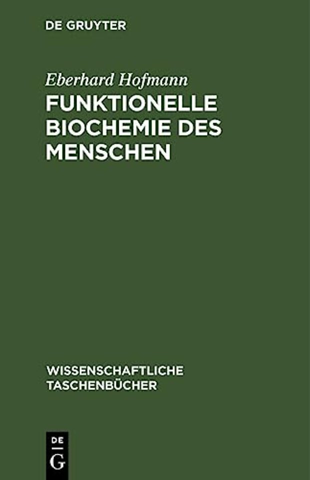 Funktionelle Biochemie Des Menschen