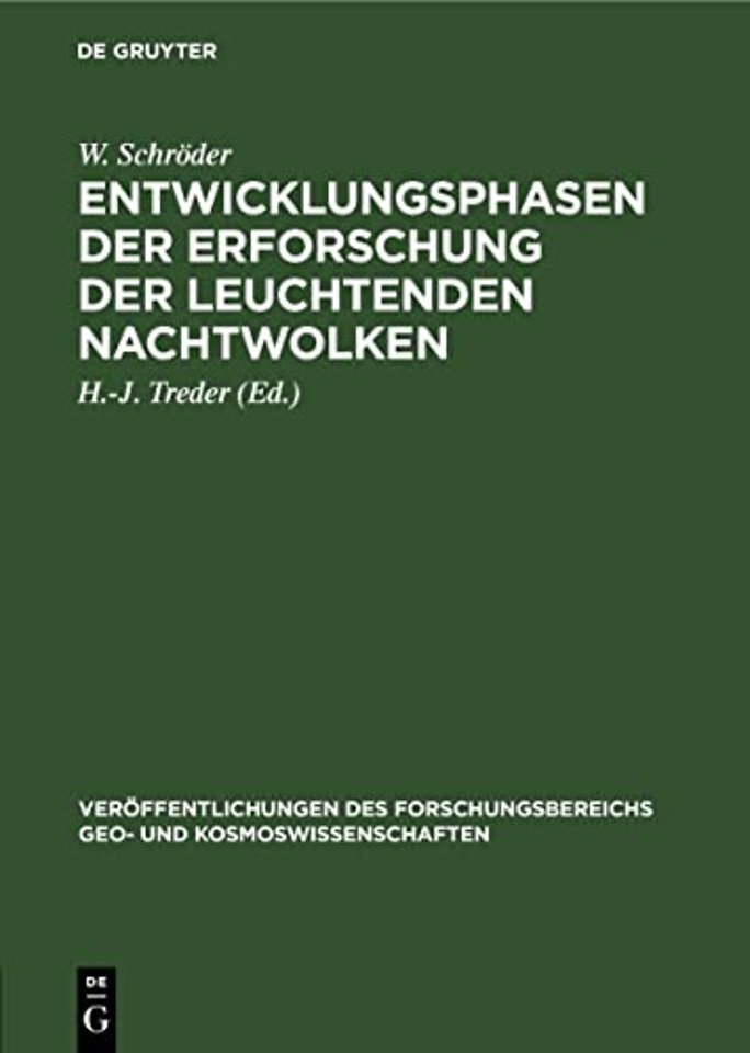 Entwicklungsphasen Der Erforschung Der Leuchtenden Nachtwolken