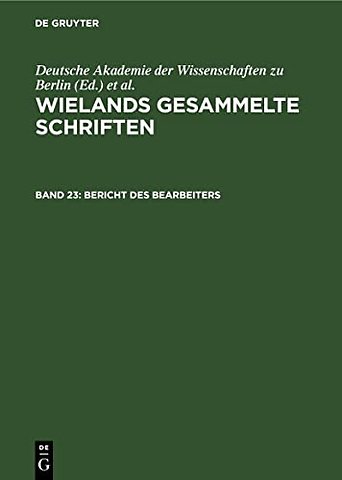 Bericht des Bearbeiters