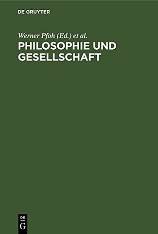 Philosophie und Gesellschaft – Beiträge zum Studium der marxistischen Philosophie