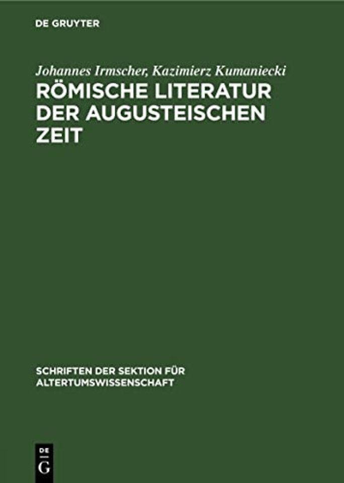 Romische Literatur Der Augusteischen Zeit