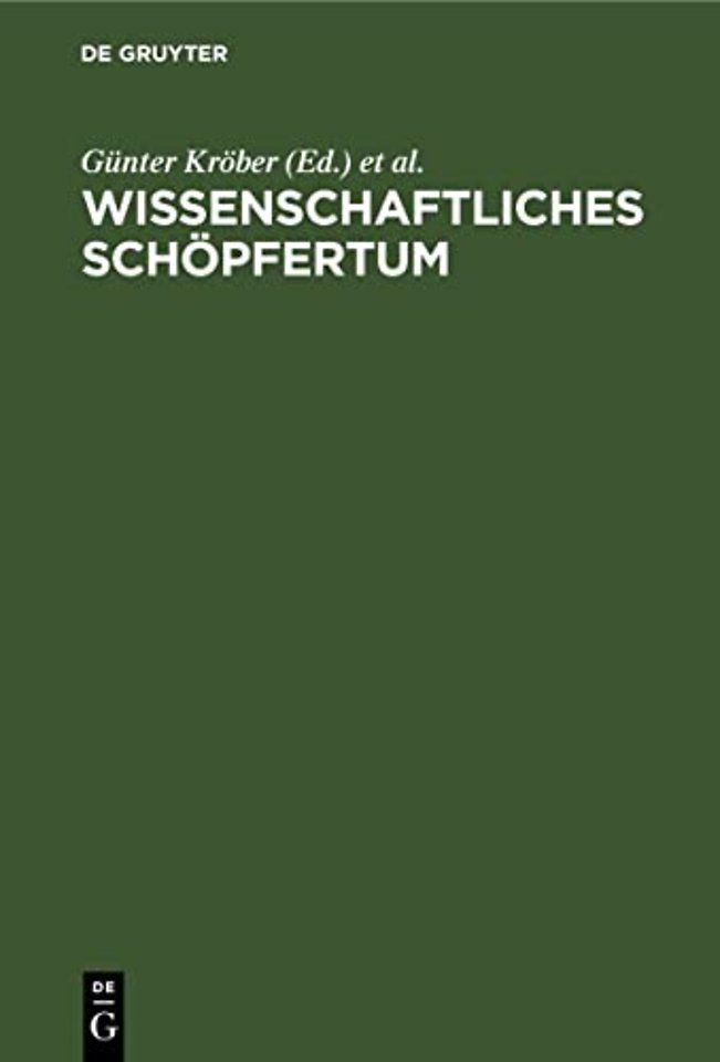 Wissenschaftliches Schopfertum