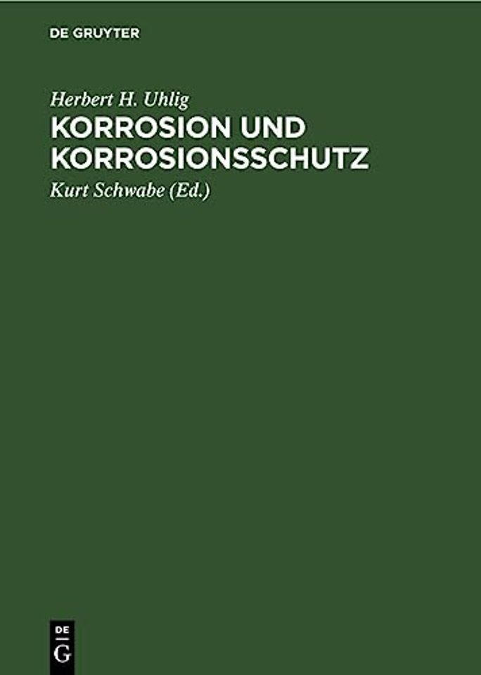 Korrosion Und Korrosionsschutz