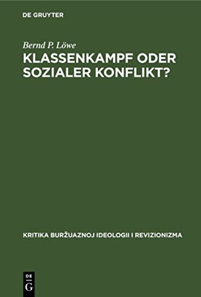 Klassenkampf oder Sozialer Konflikt? – Zu den Gleichgewichts und Konflikttheorien der bürgerlichen politischen Soziologie