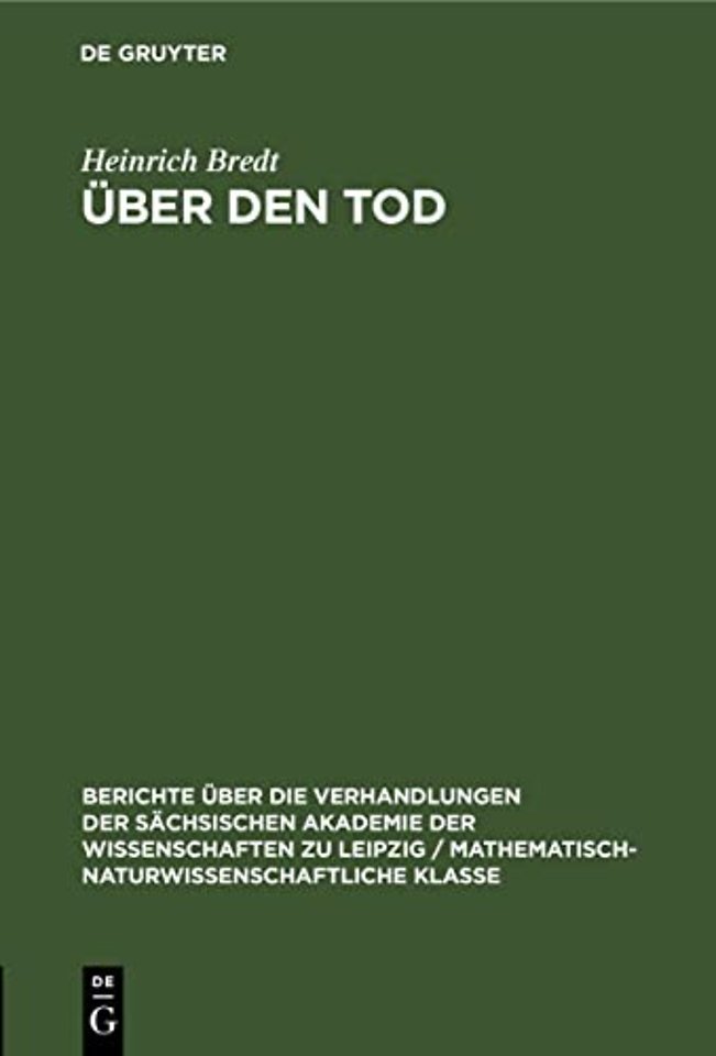 Uber Den Tod