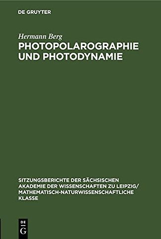 Photopolarographie Und Photodynamie