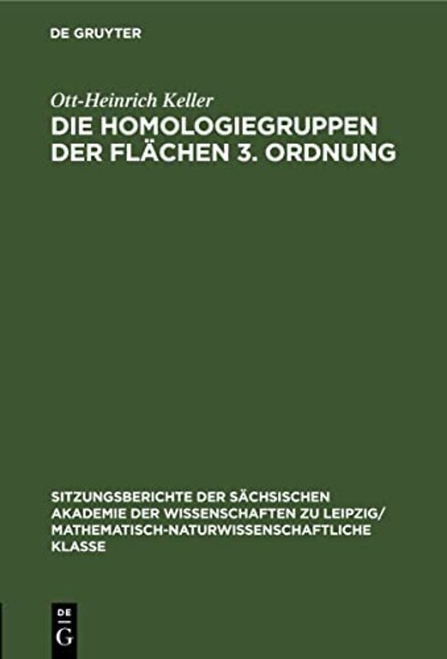 Die Homologiegruppen Der Flachen 3. Ordnung