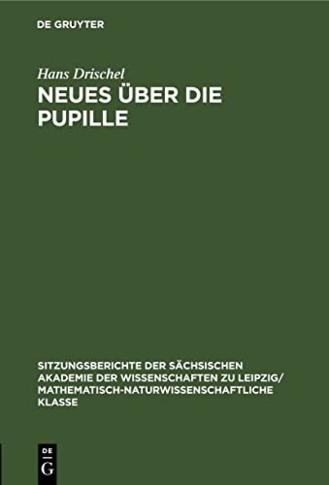 Neues Uber Die Pupille