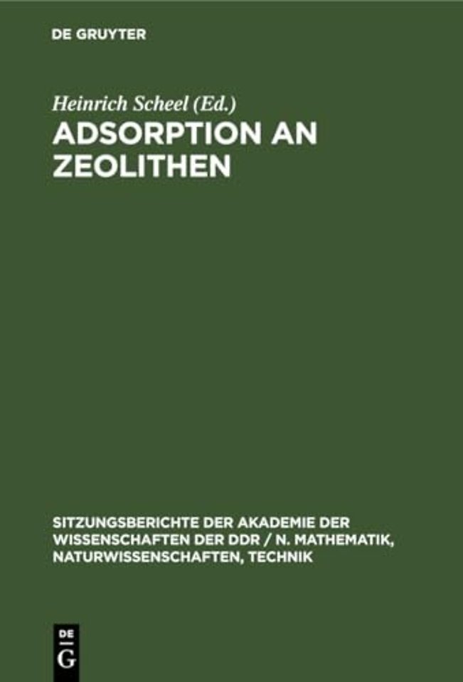 Adsorption an Zeolithen
