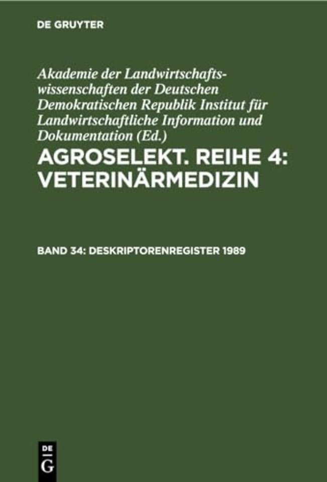 Deskriptorenregister 1989