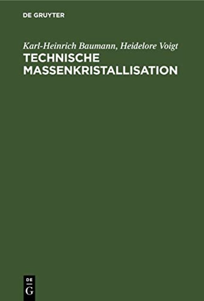 Technische Massenkristallisation