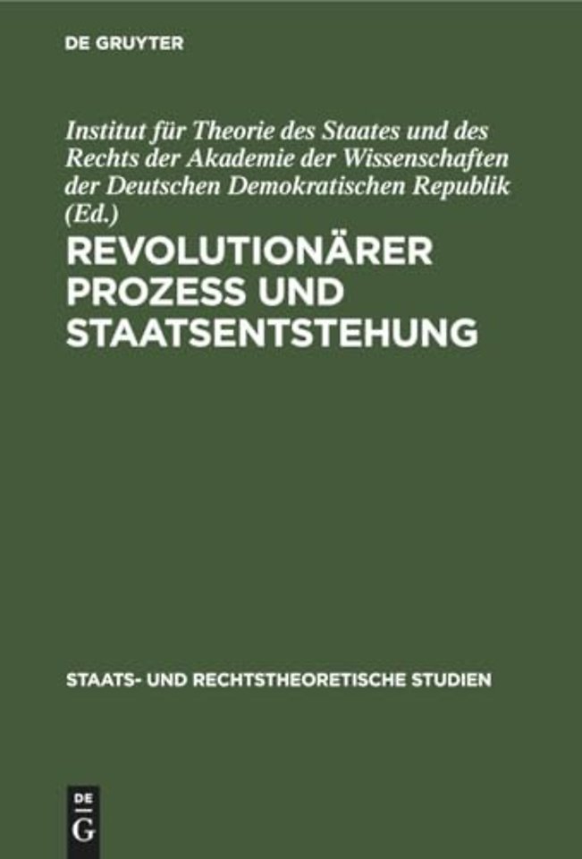 Revolutionarer Prozeß Und Staatsentstehung
